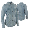 Speed Society Ladies Moto Shirt - Denim