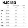 HJC i80 size chart