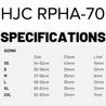 RPHA70_71 SIZING